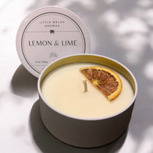 Load image into Gallery viewer, Cariad Gin - Natural Soy Wax Candle - Lime, Basil and Mandarin