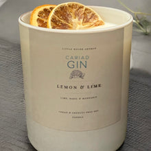Load image into Gallery viewer, Cariad Gin - Natural Soy Wax Candle - Lime, Basil and Mandarin