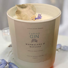 Load image into Gallery viewer, Cariad Gin Natural Soy Wax Candle - Amber and Sweet Orange
