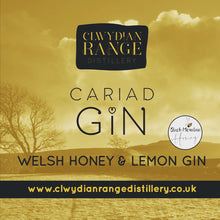 Load image into Gallery viewer, Cariad Gin Welsh Wild Flower Honey and Lemon Gin 500ml