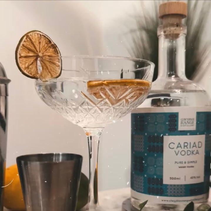 Cariad Vodka pure and simple Welsh Vodka 500ml
