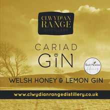 Load image into Gallery viewer, Cariad Gin Welsh Wild Flower Honey and Lemon Gin 500ml
