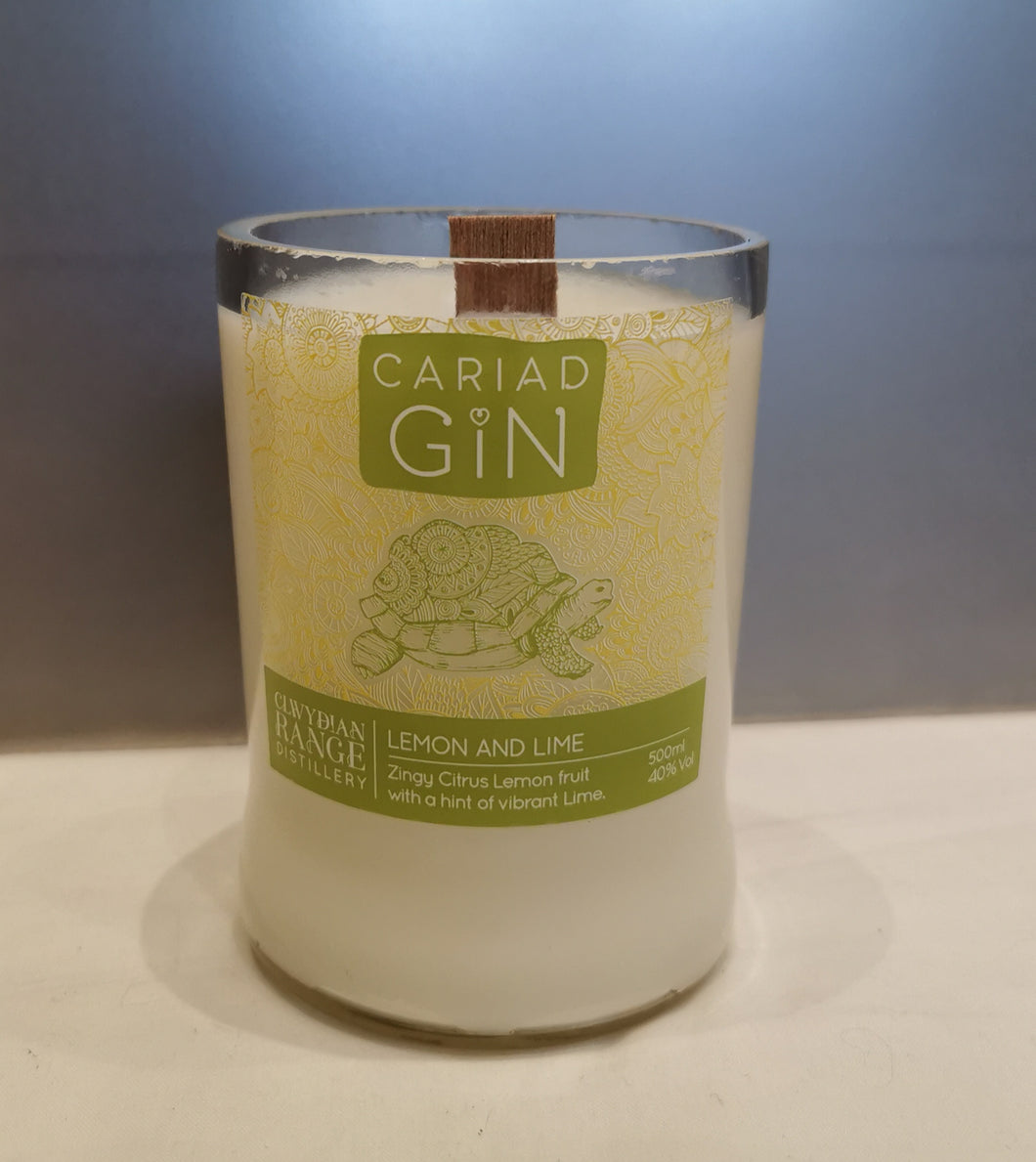 Natural Soy Crackle Wick Candle - Lime, Basil and Mandarin